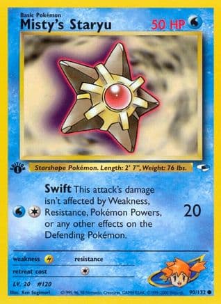 Misty's Staryu 090/132 - Gym Heroes 1st Edition