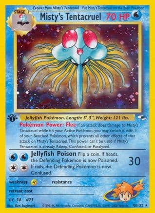 Misty's Tentacruel 010/132 - Gym Heroes 1st Edition Holofoil