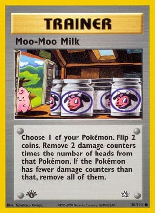 Moo-Moo Milk 101 - 1st Edition Neo Genesis - Common