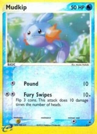 Mudkip (e-League) 10/40 - Nintendo Promos Reverse Holofoil
