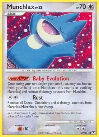 Munchlax (69) (69) 069 - Reverse Holofoil Rising Rivals - Common