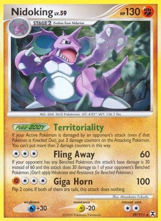 Nidoking 29/111 - Rising Rivals Reverse Holofoil