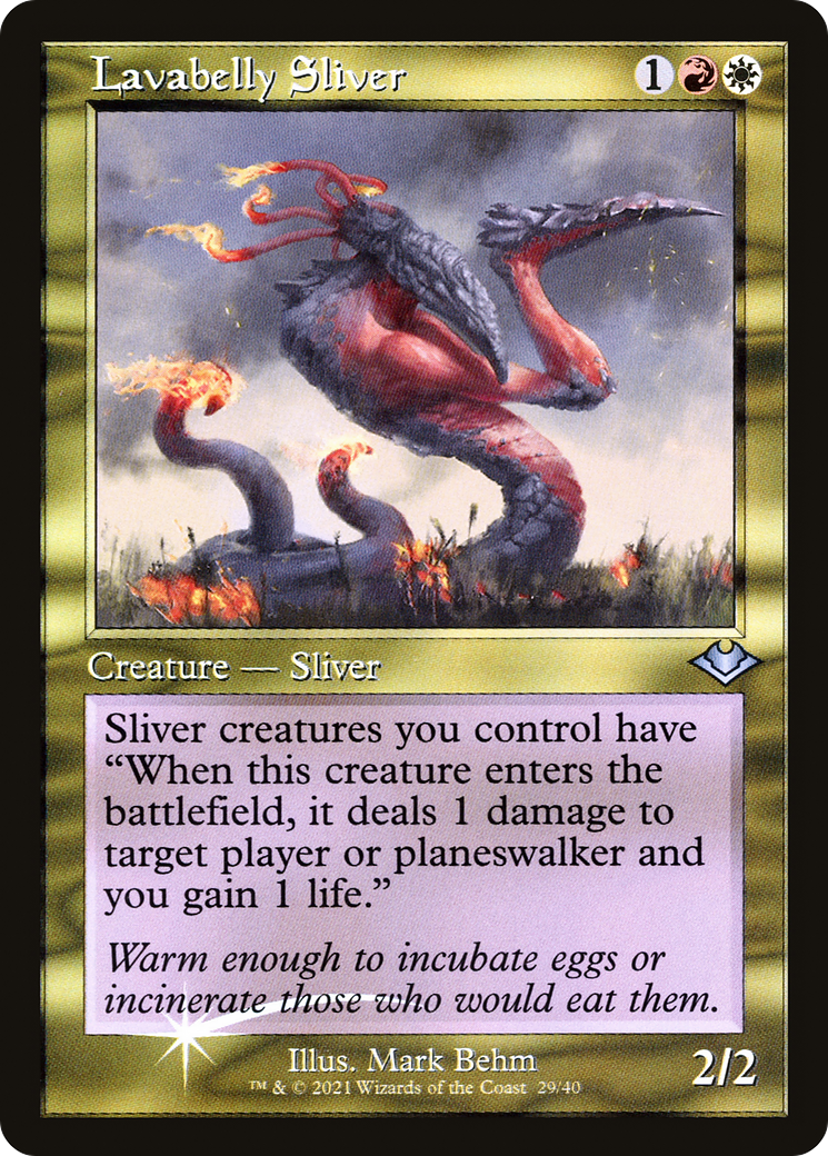 Lavabelly Sliver (H1R-029) - Modern Horizons 1 Timeshifts Etched Foil