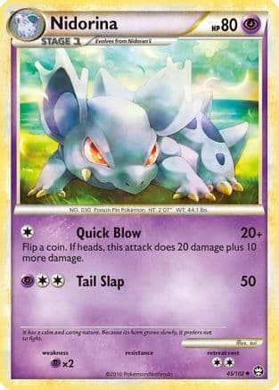Nidorina - Reverse Holofoil Triumphant - Uncommon