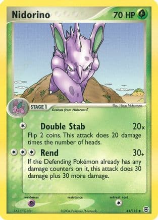 Nidorino - Reverse Holofoil FireRed & LeafGreen - Uncommon