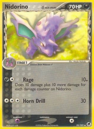Nidorino (Delta Species) 35/101 - Dragon Frontiers Reverse Holofoil