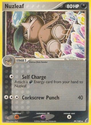 Nuzleaf 039/100 - Crystal Guardians Reverse Holofoil
