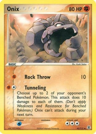 Onix - Reverse Holofoil FireRed & LeafGreen - Uncommon