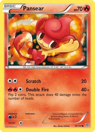 Pansear - Reverse Holofoil Plasma Storm - Common