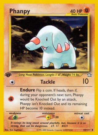 Phanpy 043/111 - Neo Genesis 1st Edition