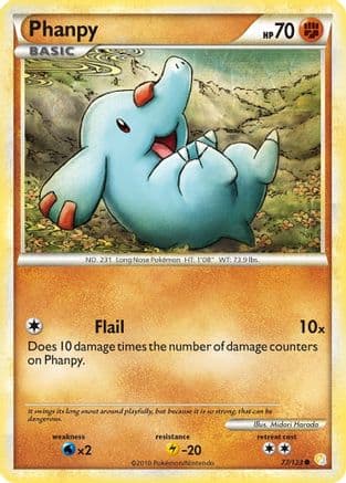 Phanpy 077/123 - HeartGold SoulSilver Reverse Holofoil