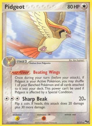 Pidgeot 002/17 - POP Series 2 Holofoil