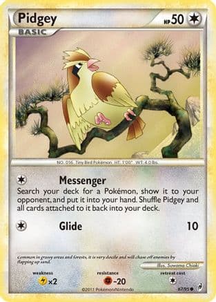 Pidgey 067 - Reverse Holofoil Call of Legends - Common