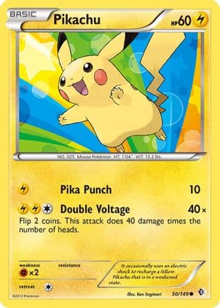 Pikachu 050/149 - Boundaries Crossed Reverse Holofoil