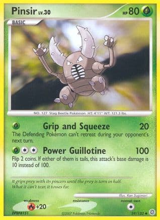 Pinsir - Reverse Holofoil Secret Wonders - Uncommon