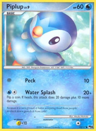 Piplup 15/017 - POP Series 6 Holofoil