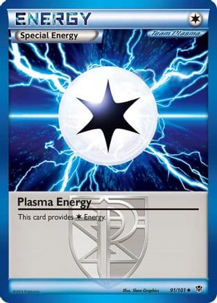 Plasma Energy (Team Plasma) 091 - Reverse Holofoil Plasma Blast - Uncommon