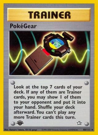 PokeGear 088/111 - Neo Genesis 1st Edition