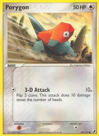 Porygon 69/115 - Unseen Forces Reverse Holofoil