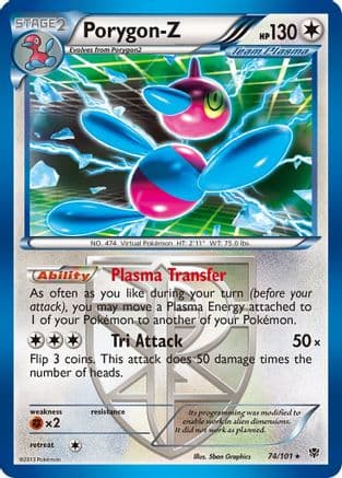 Porygon-Z (Team Plasma) 074/101 - Plasma Blast Reverse Holofoil