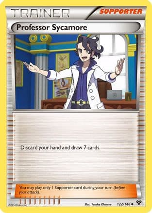 Professor Sycamore 122 - Reverse Holofoil XY Base Set - Uncommon