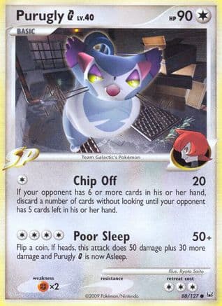 Purugly G - Reverse Holofoil Platinum - Common