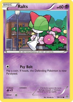 Ralts 059 - Reverse Holofoil Plasma Storm - Common