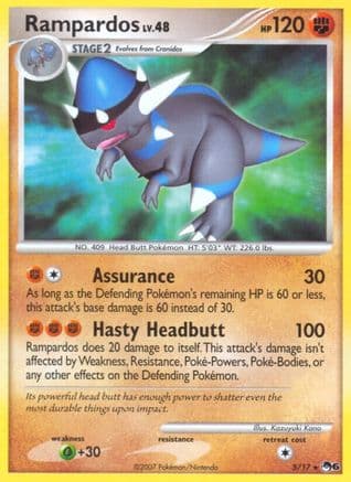 Rampardos 5/17 - POP Series 6 Holofoil