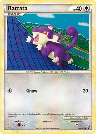 Rattata 064/90 - Undaunted Reverse Holofoil