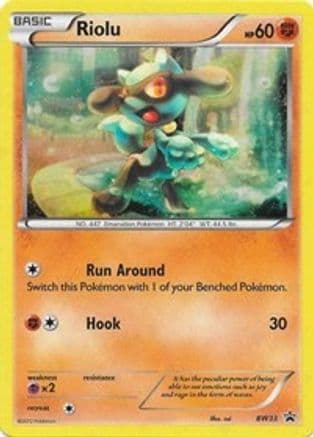Riolu BW33 (Cosmos Holo) BW33- Black and White Promos Holofoil