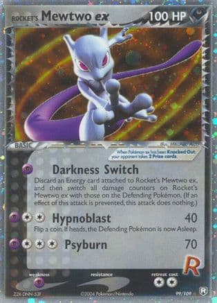 Rocket's Mewtwo ex 099/109 - Team Rocket Returns