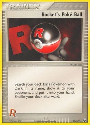 Rocket's Poke Ball 089/109 - Team Rocket Returns Reverse Holofoil