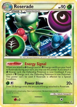 Roserade 23/95 - Unleashed Reverse Holofoil