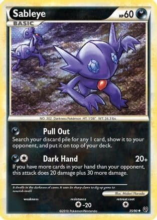 Sableye - Reverse Holofoil Undaunted - Uncommon