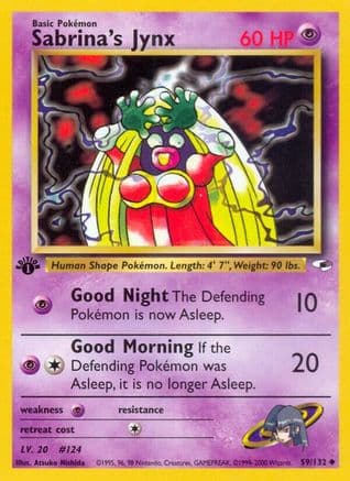 Sabrina's Jynx 059/132 - Gym Heroes 1st Edition
