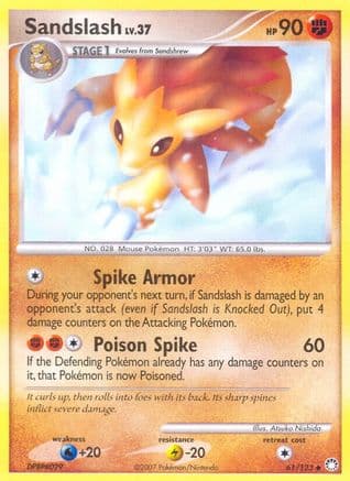 Sandslash - Reverse Holofoil Mysterious Treasures - Uncommon