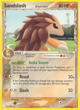 Sandslash (Delta Species) - Reverse Holofoil Delta Species - Rare