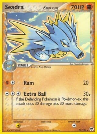 Seadra (Delta Species) 37/101 - Dragon Frontiers Reverse Holofoil