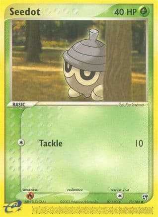 Seedot - 77/100/100 - Reverse Holofoil Sandstorm - Common