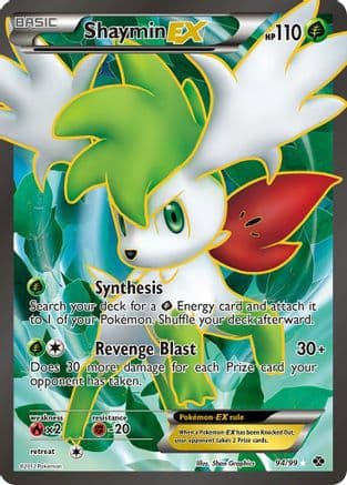 Shaymin EX ( Full Art) 94/99 - Next Destinies Holofoil