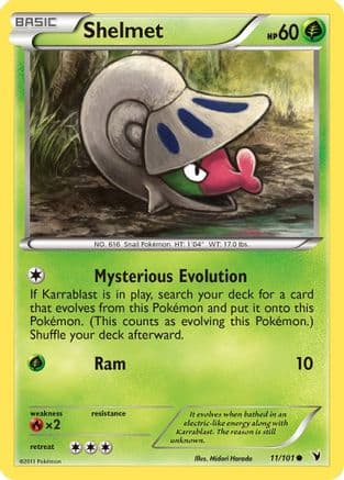 Shelmet - Reverse Holofoil Noble Victories - Common