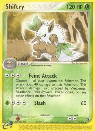 Shiftry - 22/100/100 Sandstorm - Rare