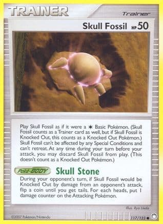 Skull Fossil - Reverse Holofoil Mysterious Treasures - Common