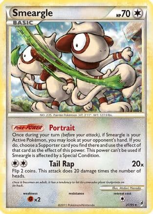 Smeargle - Reverse Holofoil Call of Legends - Holo Rare