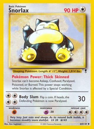Snorlax 064/110 - Legendary Collection Reverse Holofoil