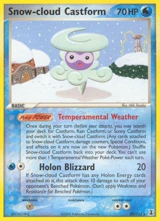 Snow-cloud Castform 029/113 - Delta Species Reverse Holofoil