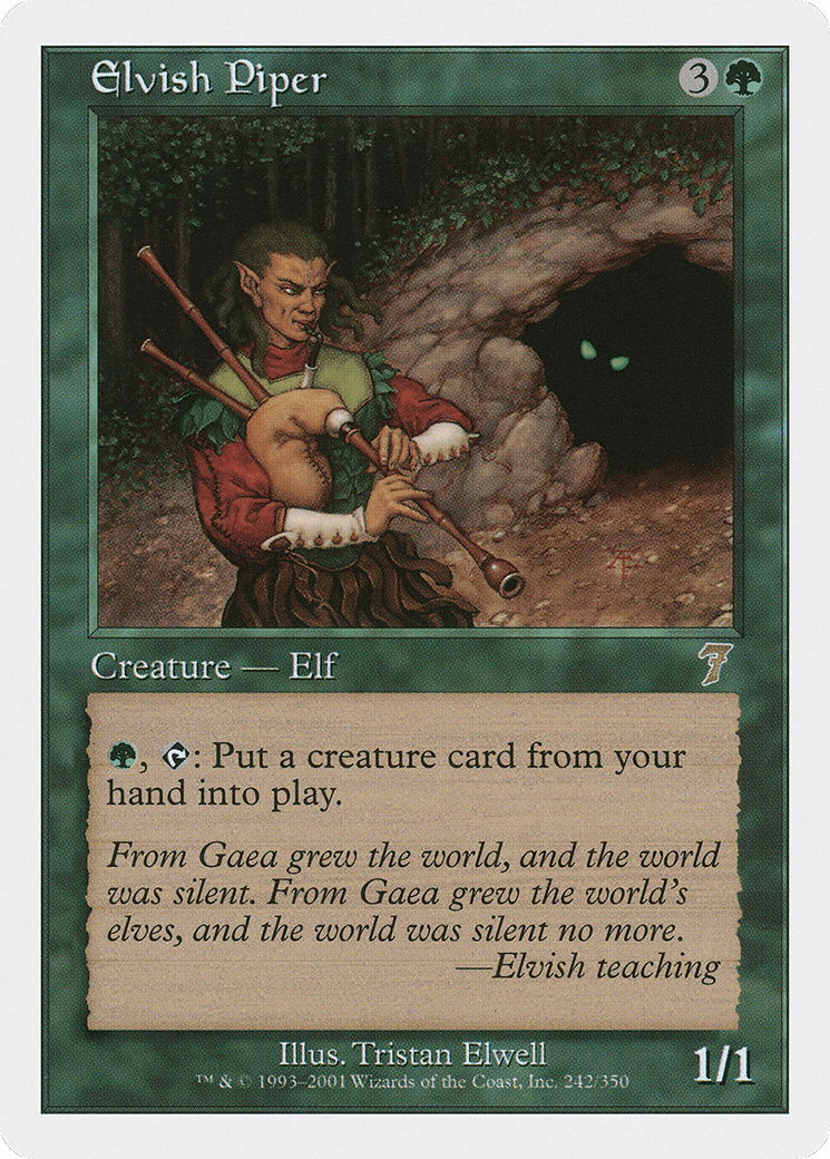 Elvish Piper (7ED-242) - Seventh Edition