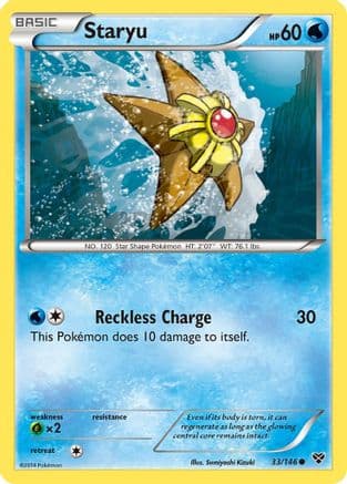 Staryu 33/146 - XY Base Set Reverse Holofoil