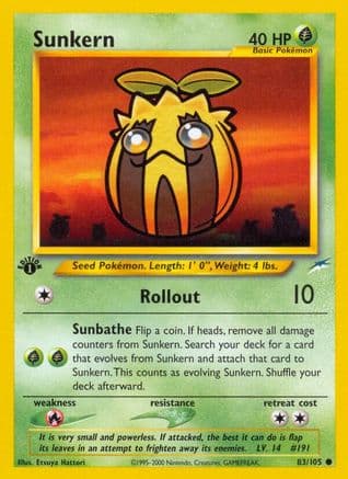 Sunkern 083/105 - Neo Destiny 1st Edition
