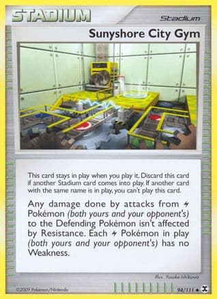 Sunyshore City Gym - Reverse Holofoil Rising Rivals - Uncommon